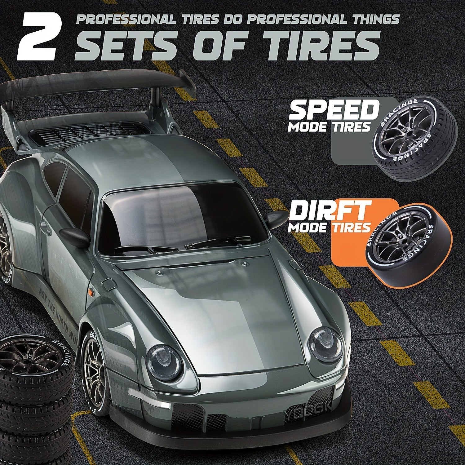 WRC Drift Car 4WD – 2.4GHz Rechargeable LED for Kids