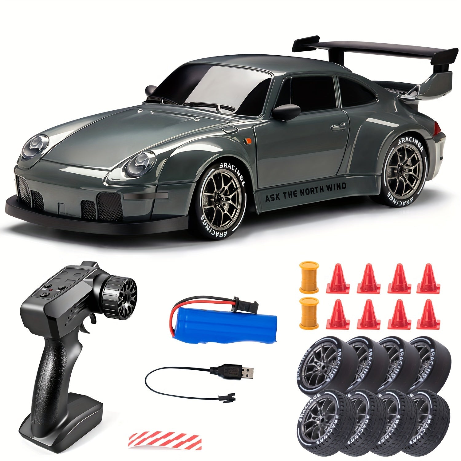 WRC Drift Car 4WD – 2.4GHz Rechargeable LED for Kids