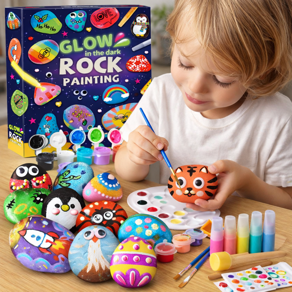 Glow in the Dark Rock Painting Kit - DIY Art