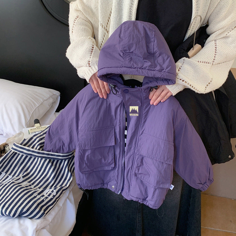 Kids' Windbreaker Jacket – Lightweight Hooded Outdoor Playwear