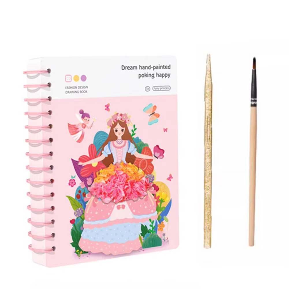 Princess Fashion Design Book with Drawing Templates