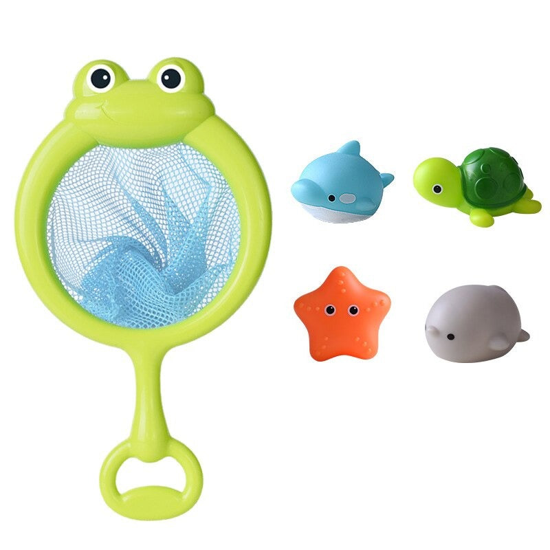 Light-Up Bath Toy Set with Water-Activated LED Lights for Kids