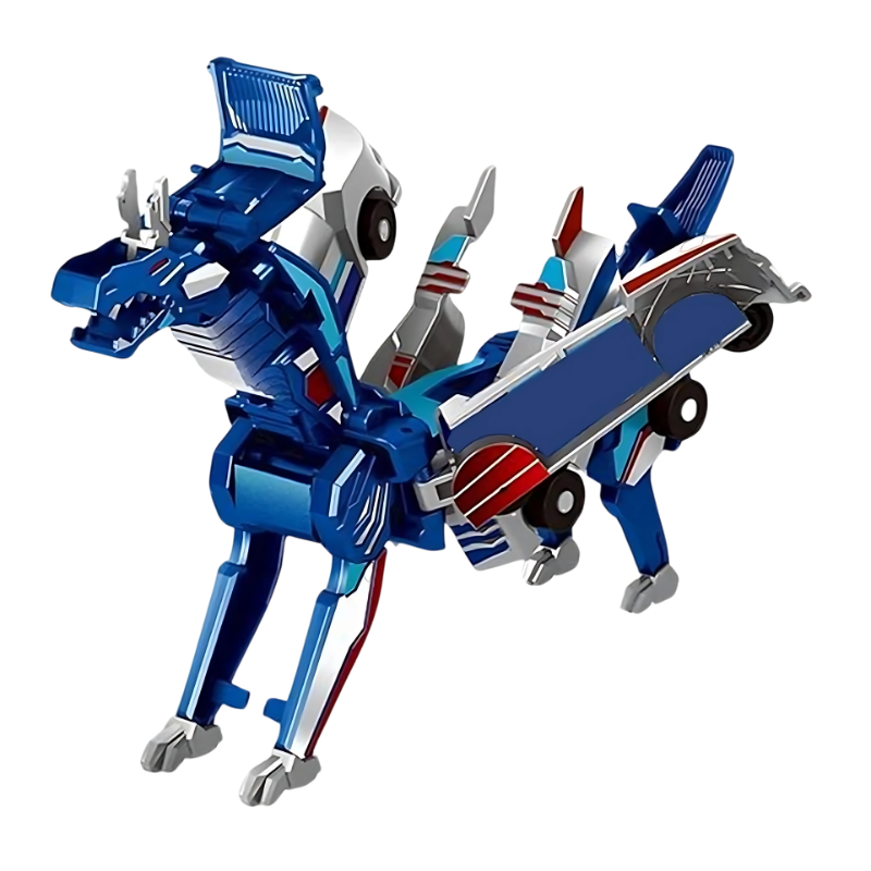 Magnetic Transforming Car Robot – Battery-Free Push-to-Convert Toy