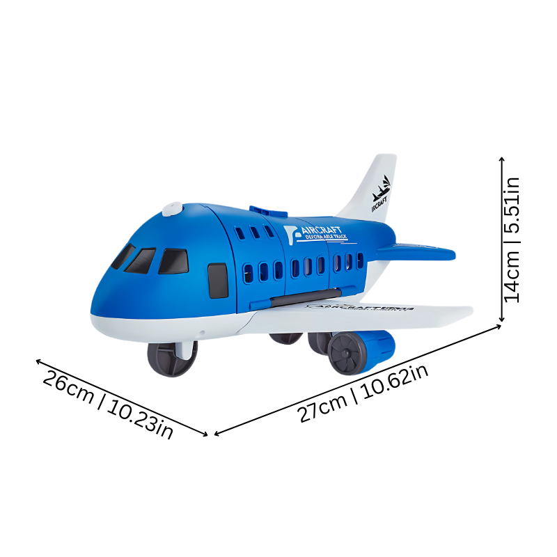 2-in-1 Transforming Airplane Toy – Creative Play with Mini Cars