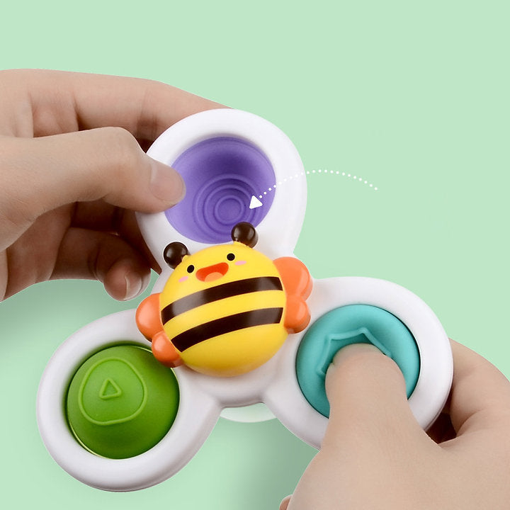 Baby Insect Spinner Toys – Bath-Safe Rattles for Infant
