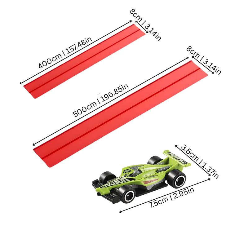 Spiral Race Track with Toy Cars for Kids