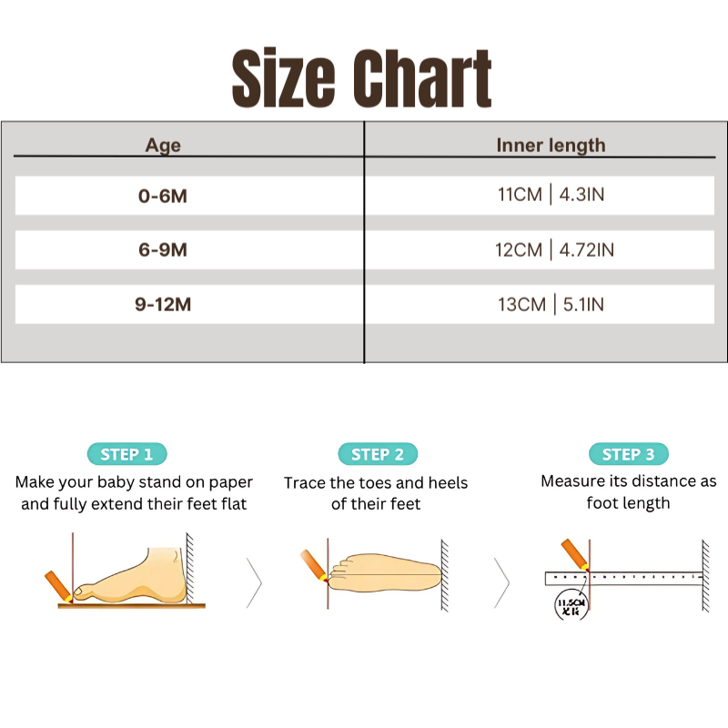 Soft Baby Shoes with Non-Slip Sole - First Walkers