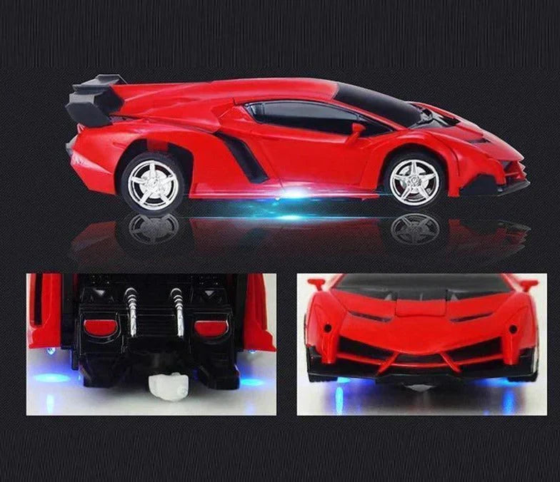 Remote Control Transforming Car - One-Button Robot Conversion