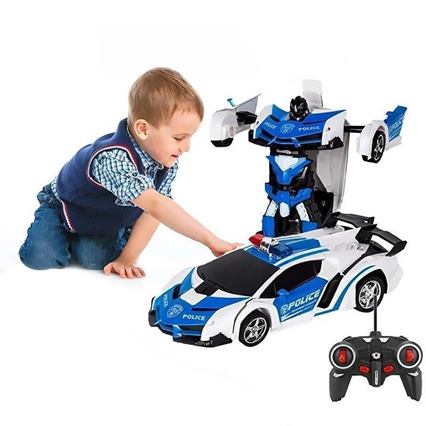 Remote Control Transforming Car - One-Button Robot Conversion