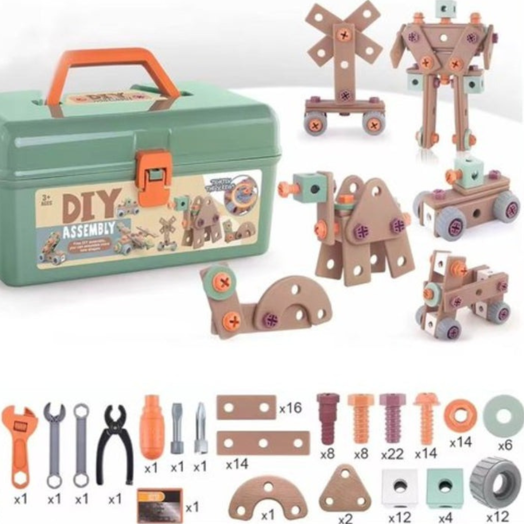 Toolbox Puzzle Assembly Toys - Multi-Functional Learning