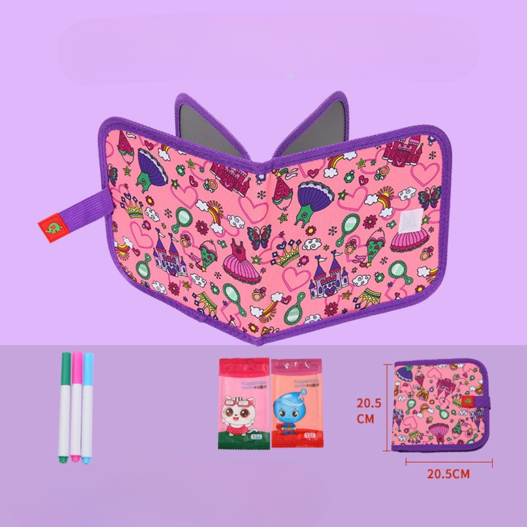 Reusable Drawing Book with Magic Erasable Markers for Kids