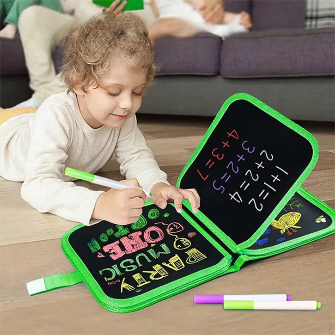 Reusable Drawing Book with Magic Erasable Markers for Kids