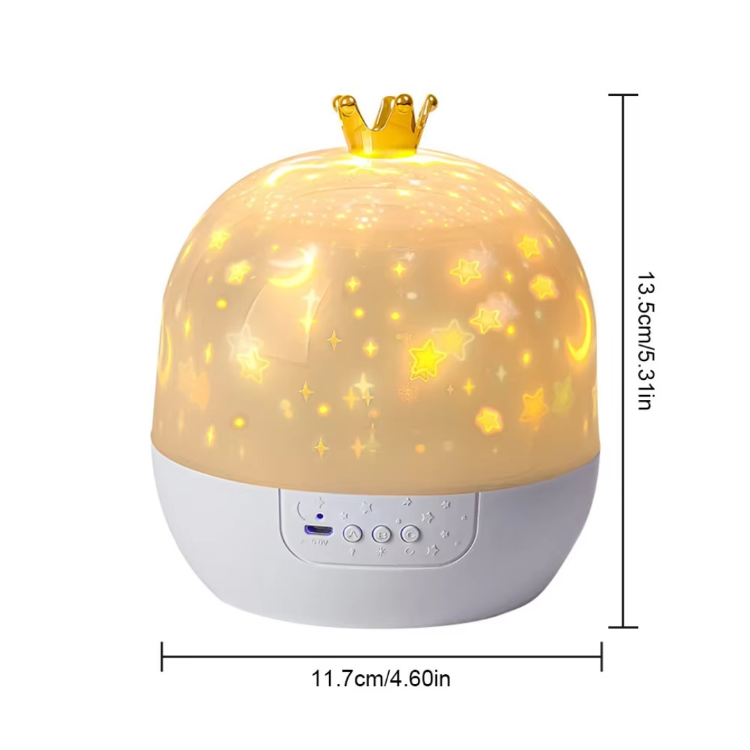 2-in-1 Night Lamp with Projector - Light Modes for Kids Room