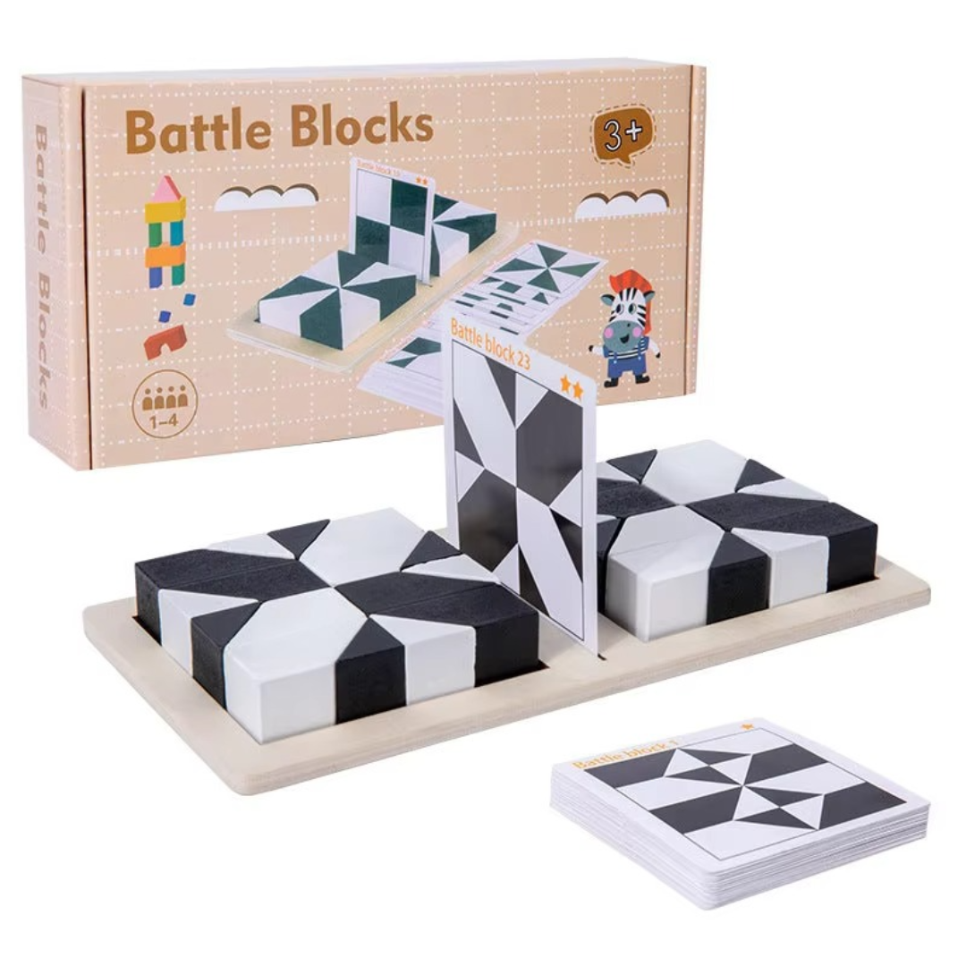 Compact Logic Puzzle with Double-Color Pieces for Travel