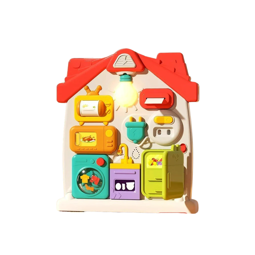 Interactive Activity Board with Sensory Tasks for Kids