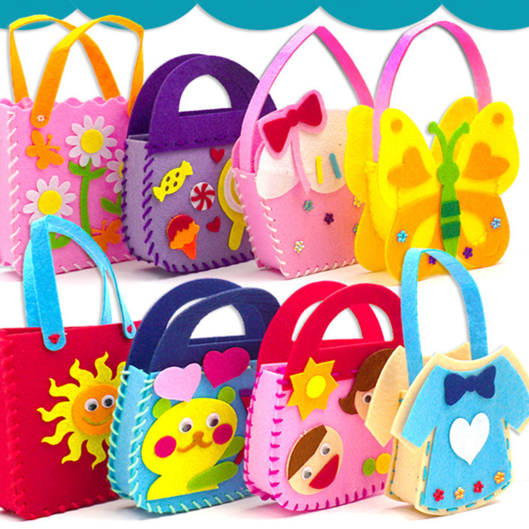 DIY Felt Bag Sewing Kit with Safe Needles