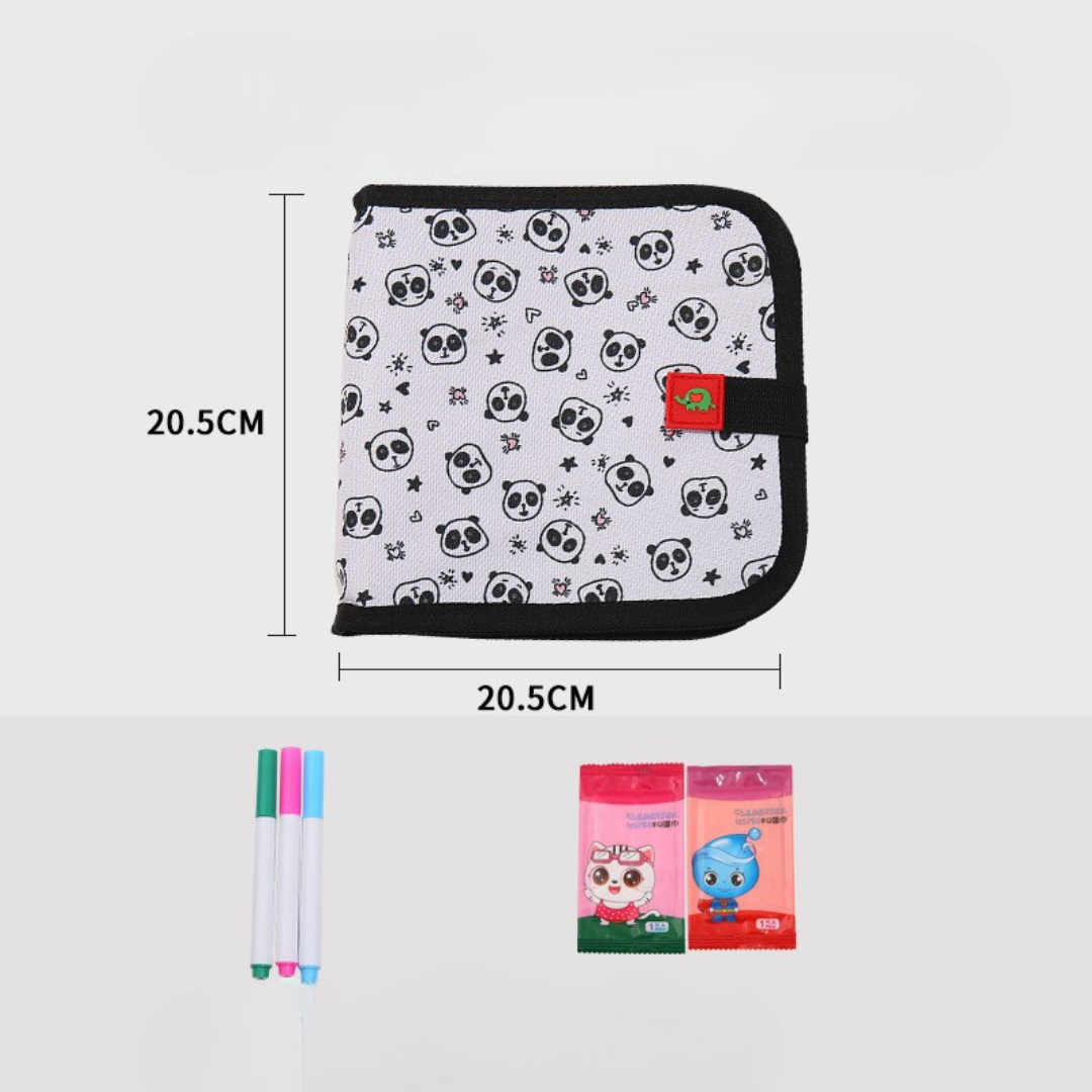 Reusable Drawing Book with Magic Erasable Markers for Kids