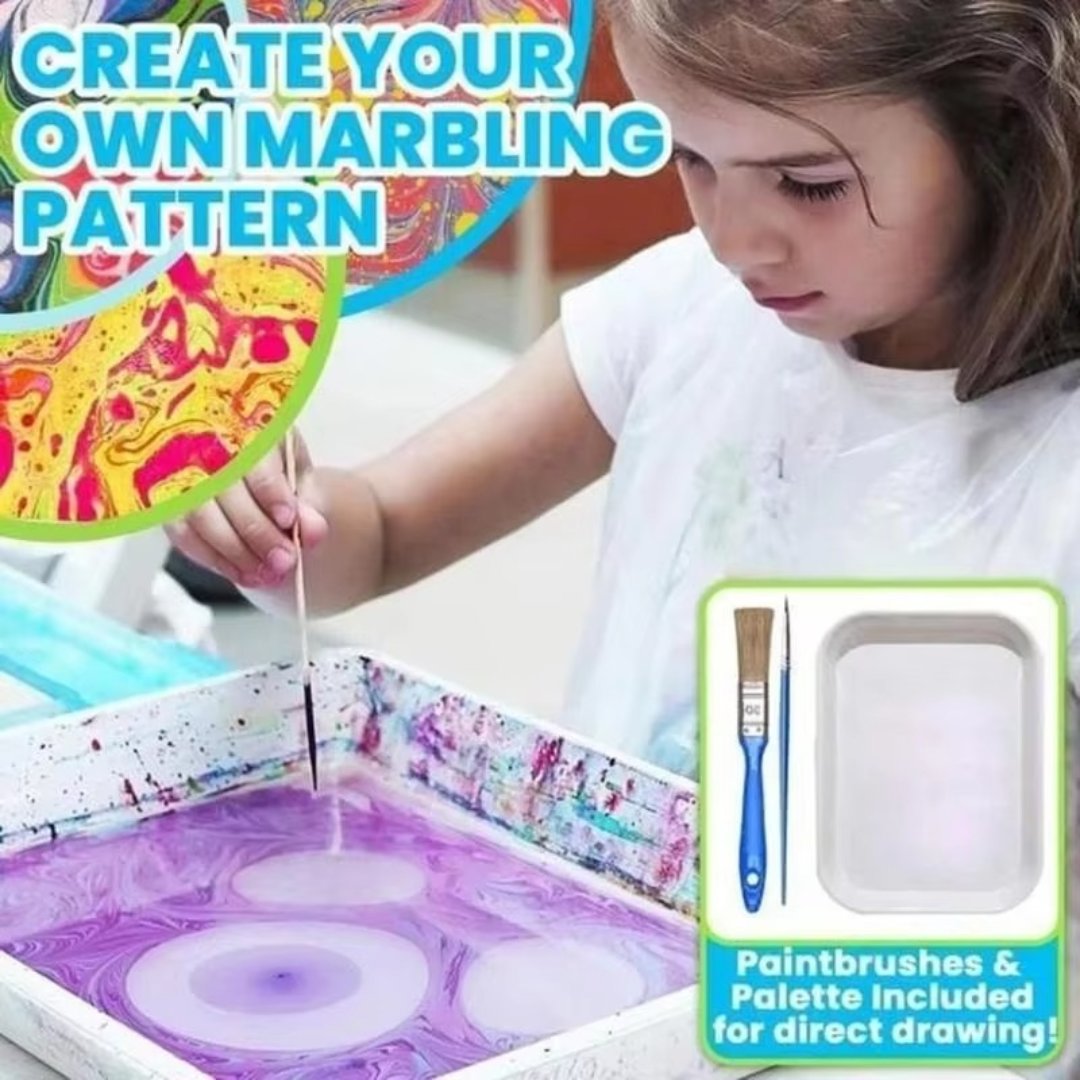 Marbling Paint Art Kit with Color Inks - Creative Crafts