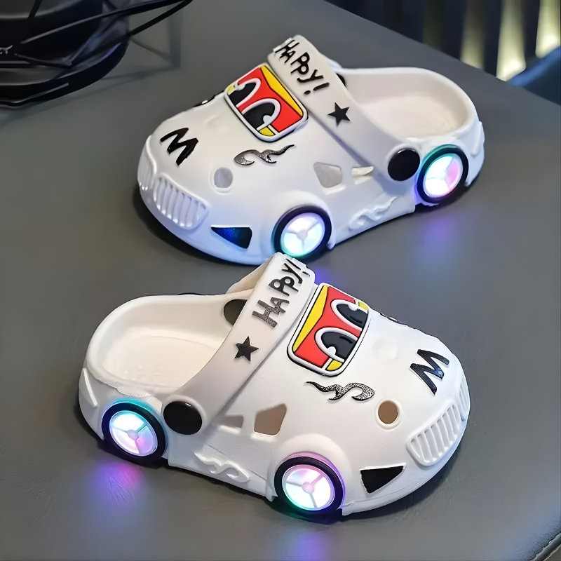 Anti-Slip Cartoon Slipper with Lights for Kids