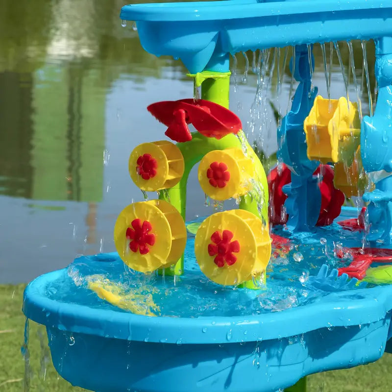 Stacking Bath Tower Toy with Water Wheels for Kids