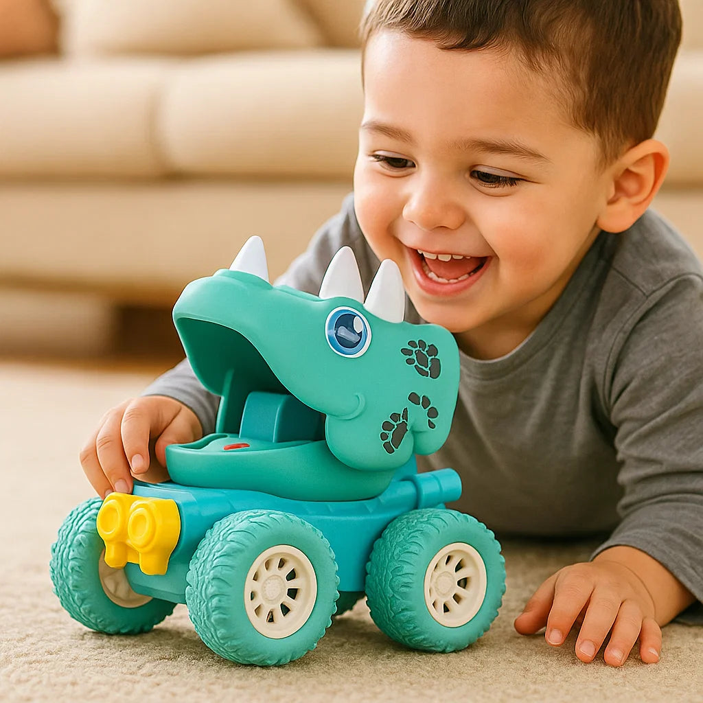 Dino Monster Trucks – Easy Push Play for Kids