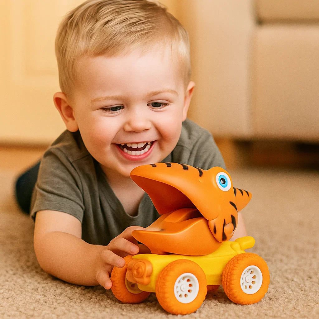 Dino Monster Trucks – Easy Push Play for Kids