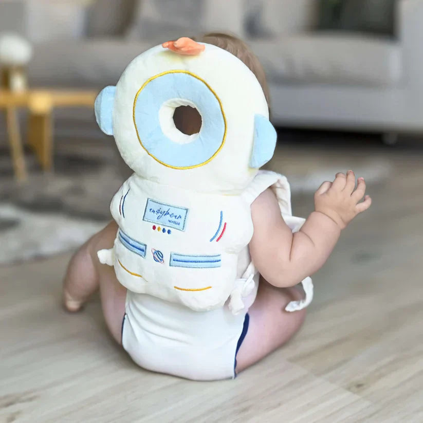 Plush Head Protection Backpack for Infants - Walking Safety Cushion