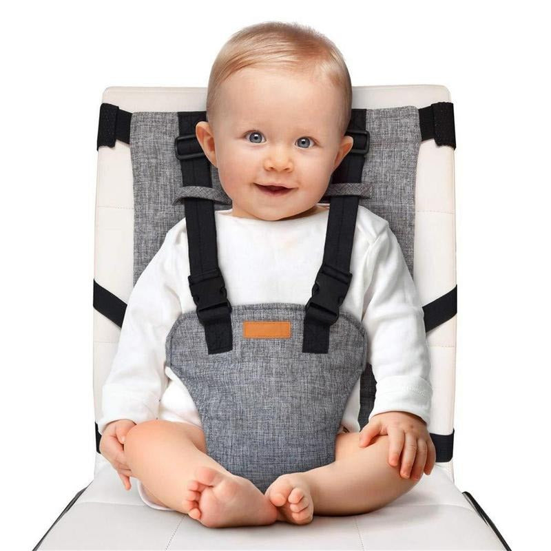 Portable Travel Chair Seat with Safety Straps for Kids