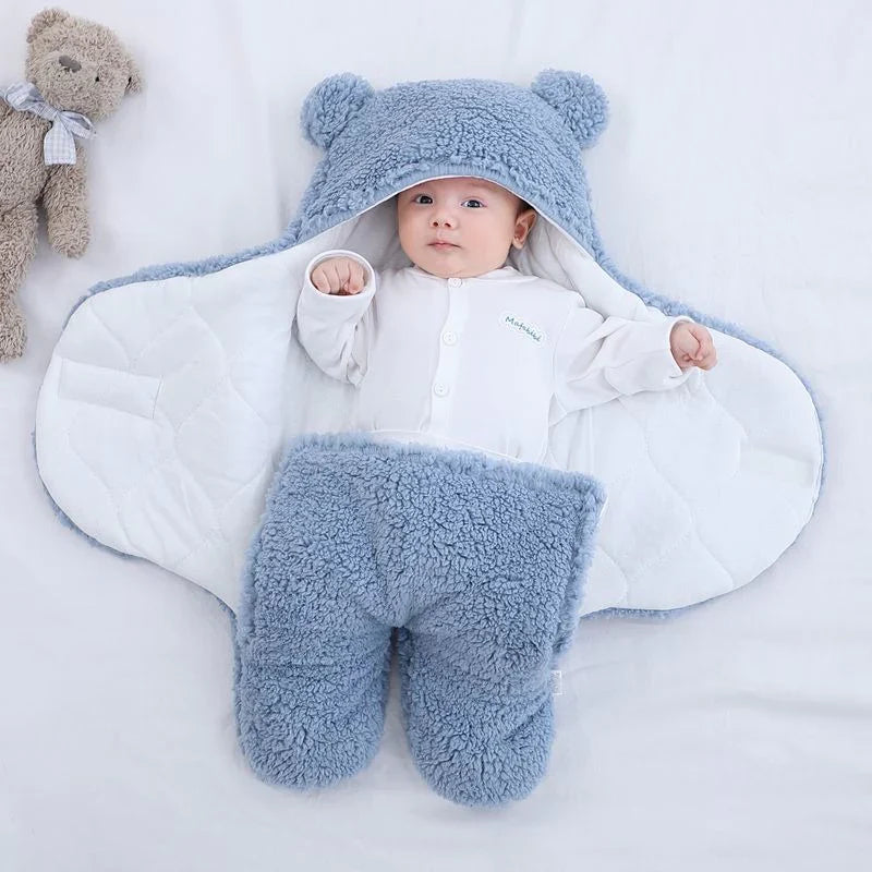 Plush Cotton Baby Blanket – Cozy Machine Washable Comfort