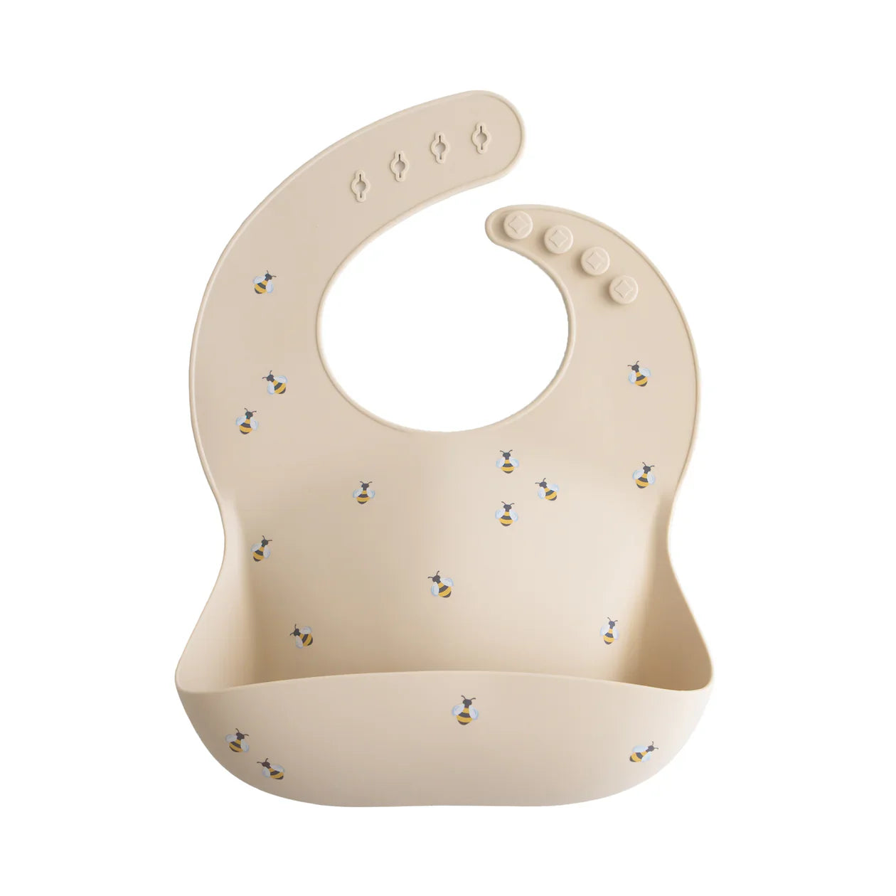 Silicone Baby Bib with Deep Pocket Tray for Mess-Free Feeding