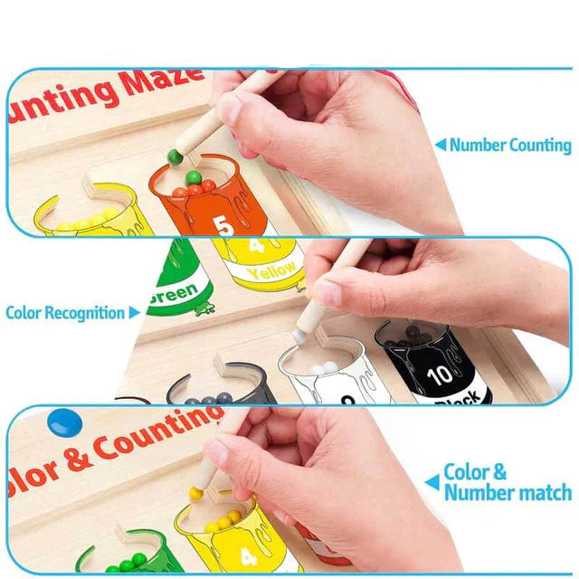 Magnetic Maze Toy for Color-Matching Fine Motor Skills Game