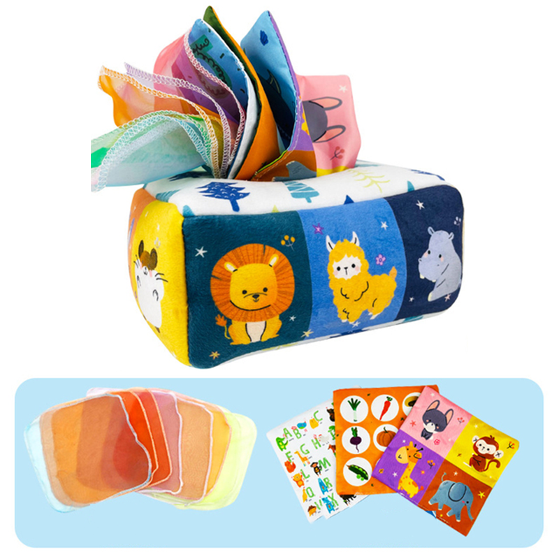 Montessori Training Tissue Box Pull Toy for Kids