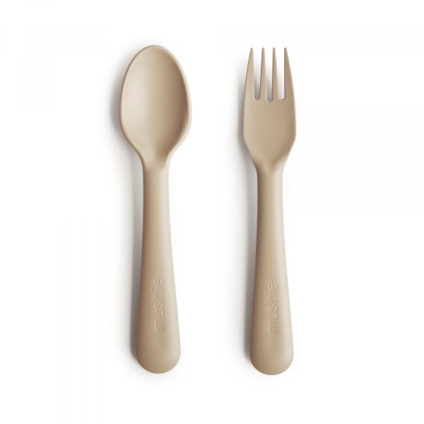 Easy-Grip Toddler Utensils with BPA-Free Fork and Spoon Set