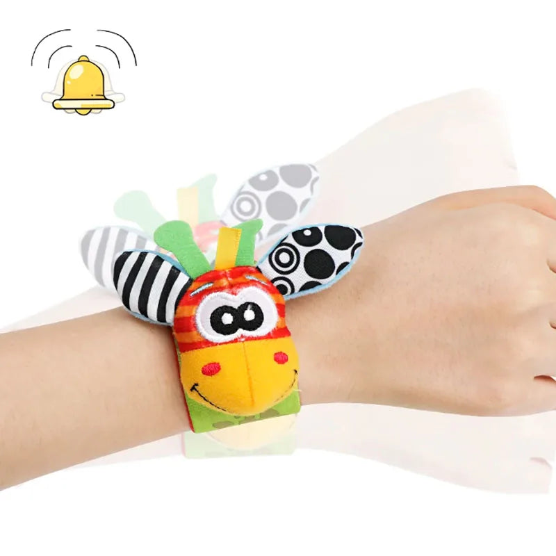 Baby Sensory Wristbands & Socks with Gentle Rattling Sound for Infants