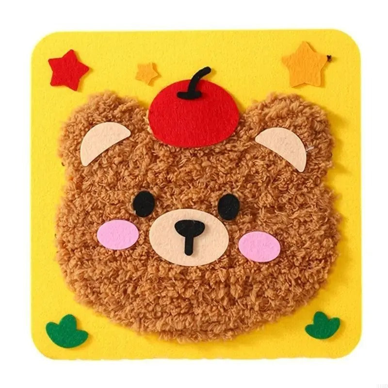 DIY Embroidery Doll Kit with Threads - Sewing Crafts