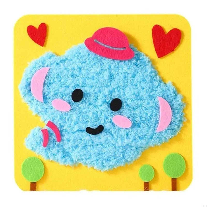 DIY Embroidery Doll Kit with Threads - Sewing Crafts