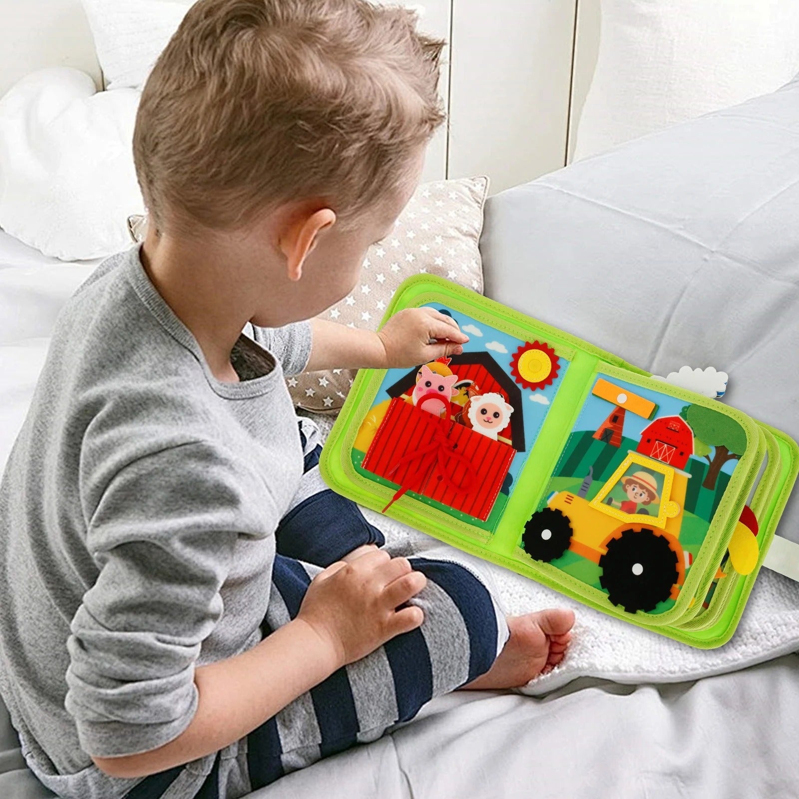 Montessori Farm Story Book – Interactive Early Learning for Toddlers
