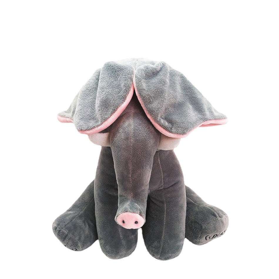 Peek-A-Boo Elephant Plush Toy with Music