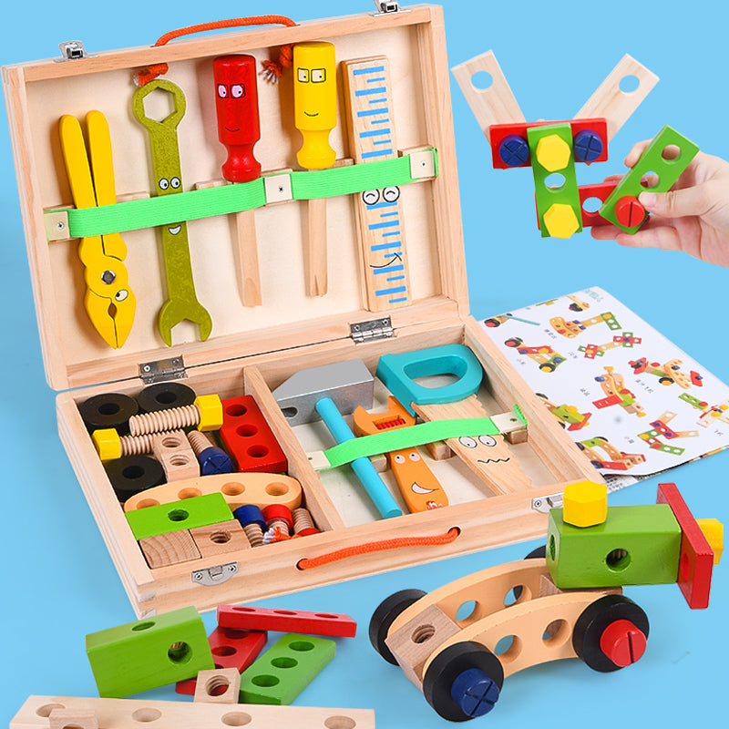 Wooden Craft Kit with Art Supplies - Simulation Carpenter Tool