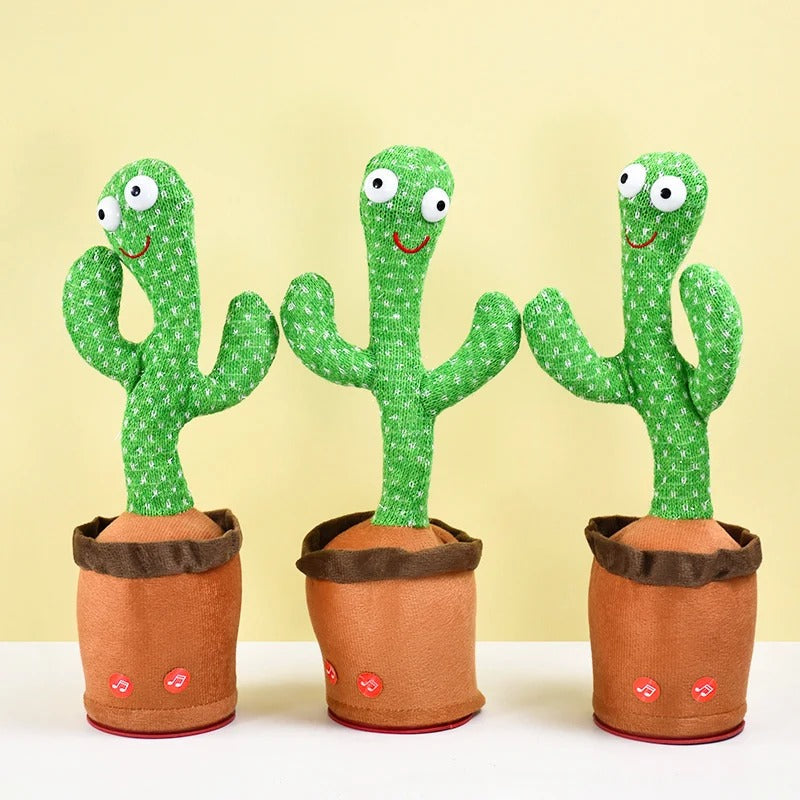 Speaking Cactus Toy with Sound for Kids - Funny Interactive Plush