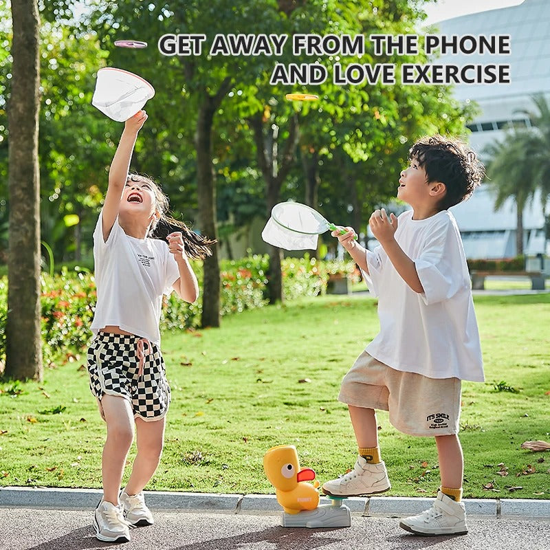 Flying Disc Air Rocket Launcher with Spinner