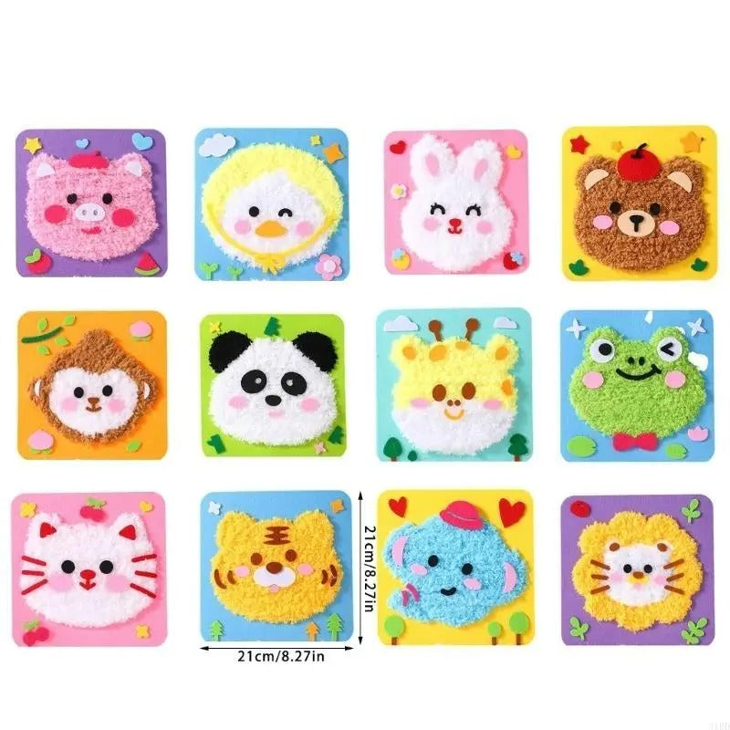 DIY Embroidery Doll Kit with Threads - Sewing Crafts