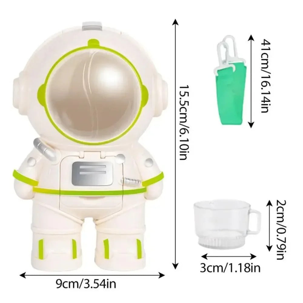Astronaut Drinking Bottle with Straw for Kids