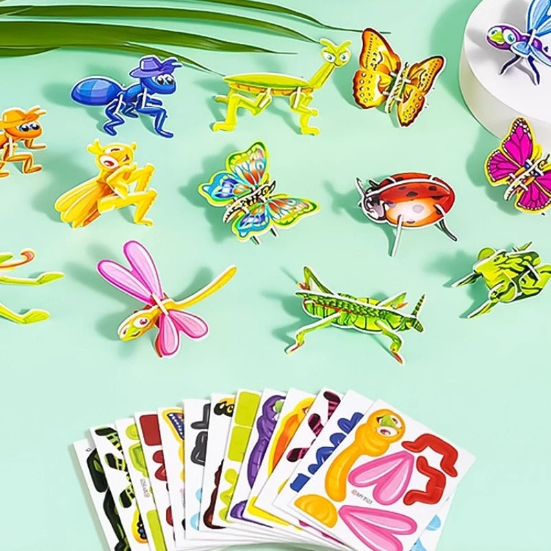 3D Cartoon Puzzle Set for Children - Mode Cognition Paper