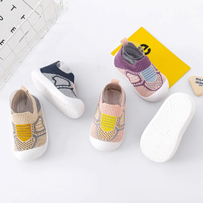 Non-Slip Mesh Baby Shoes - Breathable and Soft Bottom