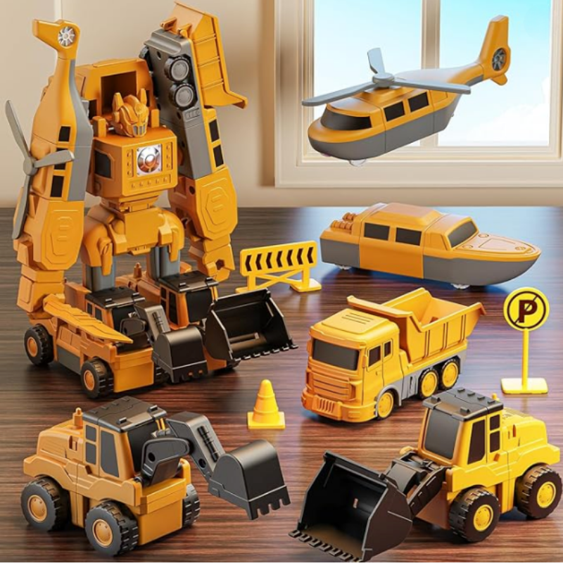 Transforming Robot Vehicle Set – Magnetic Building Play