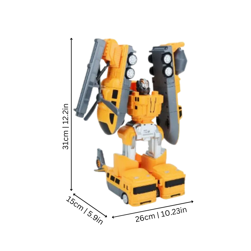 Transforming Robot Vehicle Set – Magnetic Building Play
