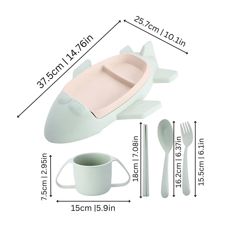 Children's Dining Plate - Divided Tableware