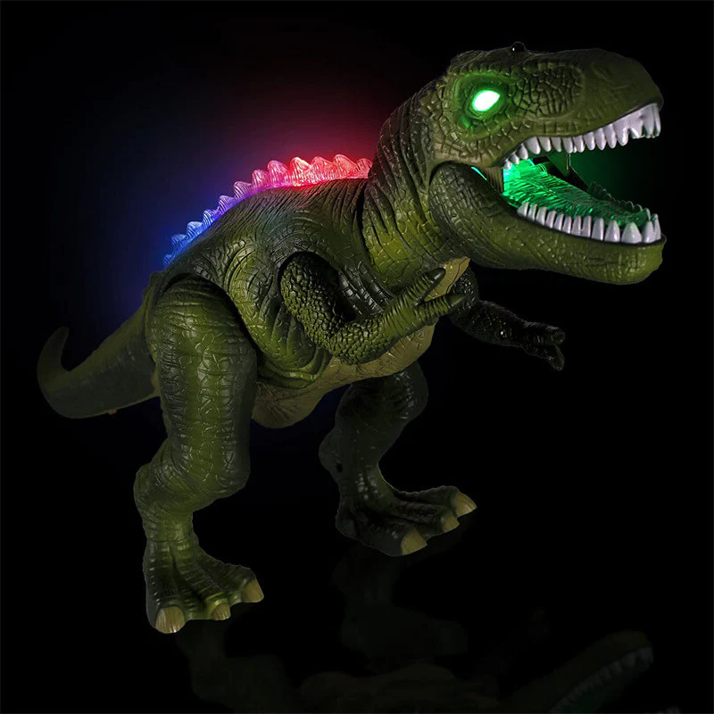 RC Plastic Dinosaur Toy with Lights and Sound