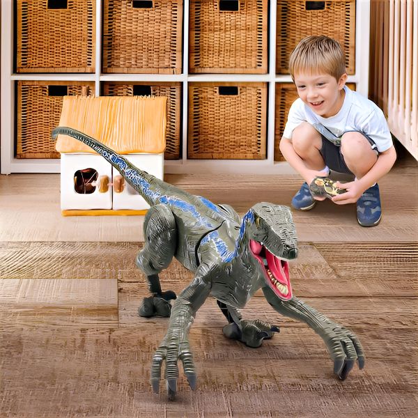 Remote Control Dinosaur Toy with Lights and Sound